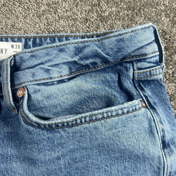 Topman Men's Stretch Skinny Jeans size 36x32 - Picture 4 of 15